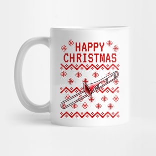 Trombone Ugly Christmas Trombonist Brass Teacher Musician Mug